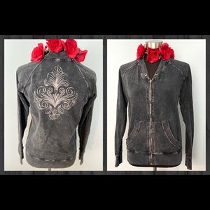EUC zip-up Sweatshirt; women’s size Medium